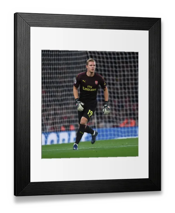 Framed Print : Bernd Leno in Action: Arsenal's Victory over Leicester City, Premier League 2018-19