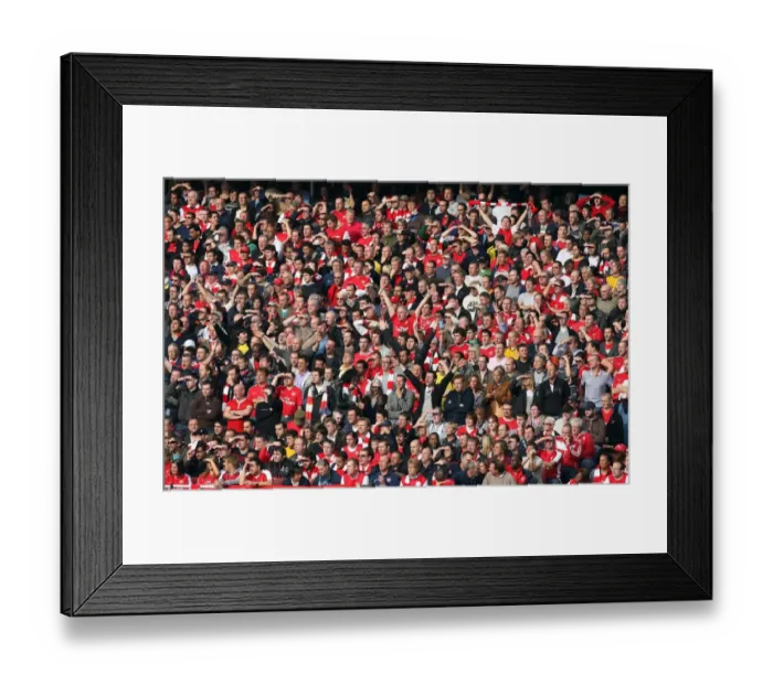 Framed Print : Arsenal fans Framed Print : Arsenal fans