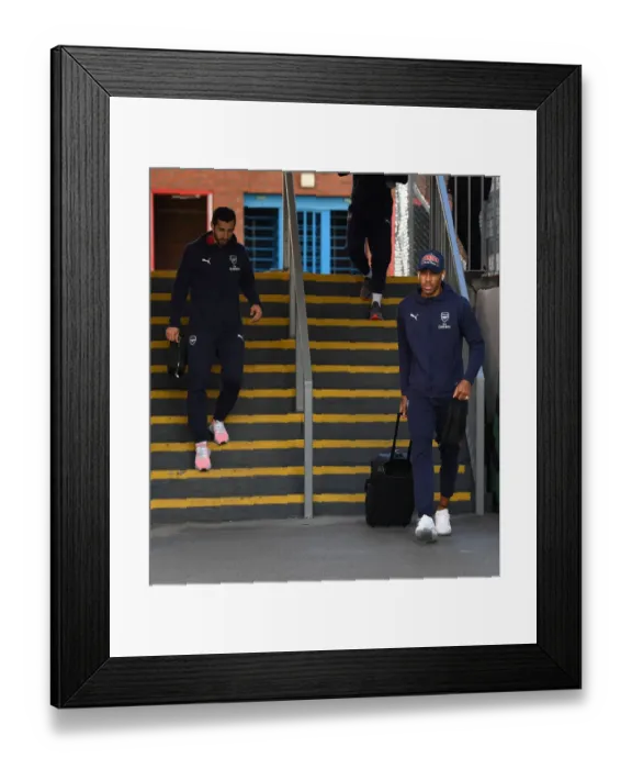 Framed Print : Pierre-Emerick Aubameyang Approaches Selhurst Park Ahead of Crystal Palace vs Arsenal FC (2018-19) Framed Print : Pierre-Emerick Aubameyang Approaches Selhurst Park Ahead of Crystal Palace vs Arsenal FC (2018-19)