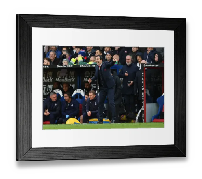 Framed Print : Unai Emery Leads Arsenal in Premier League Battle against Crystal Palace Framed Print : Unai Emery Leads Arsenal in Premier League Battle against Crystal Palace