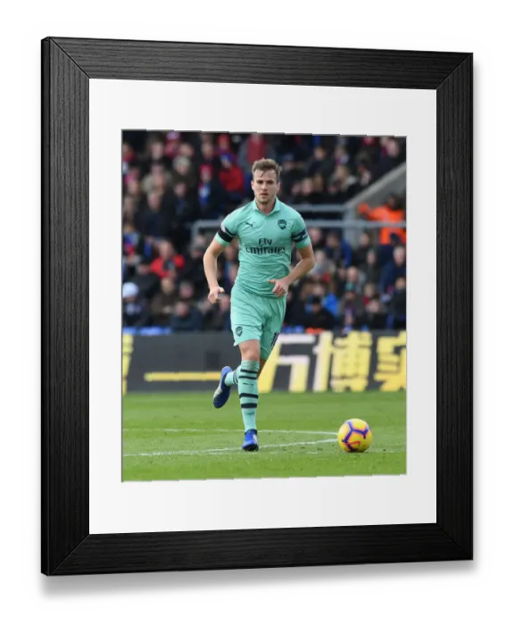 Framed Print : Rob Holding in Action: Crystal Palace vs Arsenal FC, Premier League 2018-19