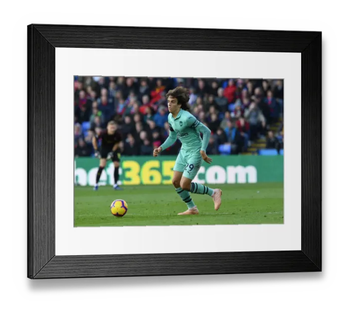 Framed Print : Matteo Guendouzi in Action: Crystal Palace vs Arsenal, Premier League 2018-19