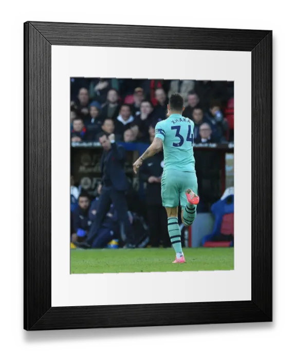 Framed Print : Granit Xhaka Scores First Goal: Crystal Palace vs. Arsenal, Premier League 2018-19 Framed Print : Granit Xhaka Scores First Goal: Crystal Palace vs. Arsenal, Premier League 2018-19