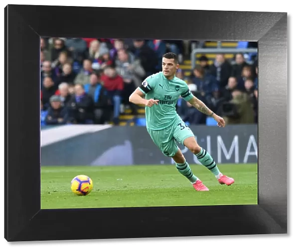 Granit Xhaka: Arsenal Midfielder in Action Against Crystal Palace, Premier League 2018-19