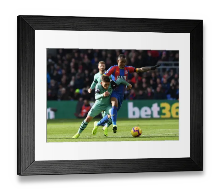 Framed Print : Torreira vs Ayew: A Premier League Battle at Selhurst Park