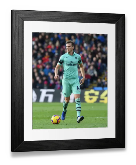 Framed Print : Rob Holding in Action: Arsenal vs Crystal Palace, Premier League 2018-19