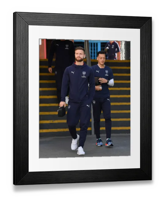 Framed Print : Arsenal Duo Mustafi and Ozil Head to Selhurst Park Ahead of Crystal Palace Clash (2018-19) Framed Print : Arsenal Duo Mustafi and Ozil Head to Selhurst Park Ahead of Crystal Palace Clash (2018-19)