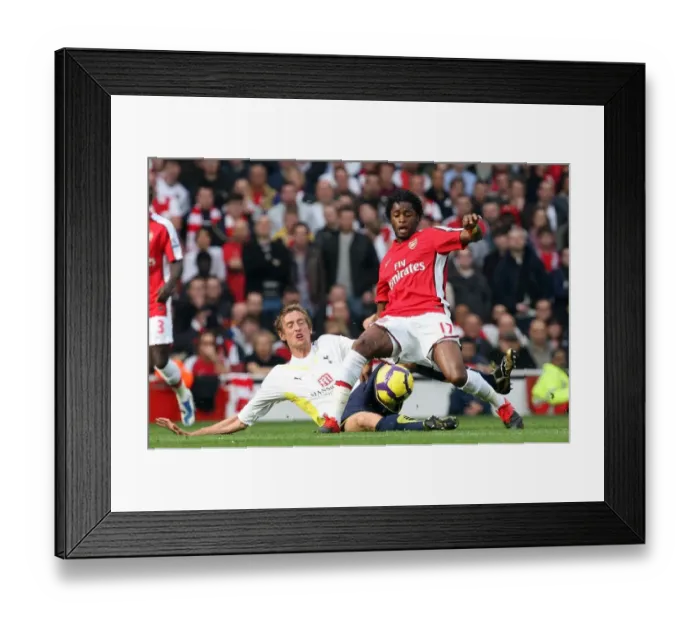 Framed Print : Arsenal's Victory: Song vs. Crouch in the Intense Arsenal 3:0 Tottenham Rivalry (Barclays Premier League, Emirates Stadium, 31 / 10 / 09)