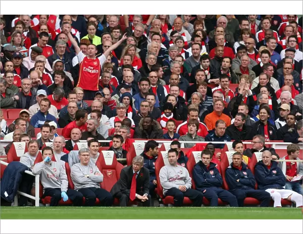 Arsene Wenger and Backroom Staff Celebrate Arsenal's 3:0 Victory Over Tottenham Hotspur, Barclays Premier League, Emirates Stadium (2009)