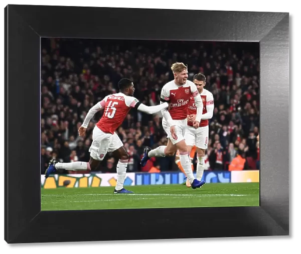 Arsenal Celebrate: Emile Smith Rowe and Ainsley Maitland-Niles Score against Blackpool in Carabao Cup