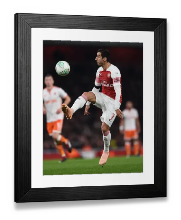 Framed Print : Mkhitaryan's Brilliance: Arsenal Cruises Past Blackpool in Carabao Cup Framed Print : Mkhitaryan's Brilliance: Arsenal Cruises Past Blackpool in Carabao Cup