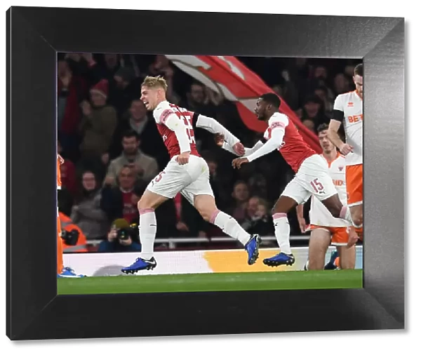 Emile Smith Rowe Scores Arsenal's Second Goal vs. Blackpool in Carabao Cup