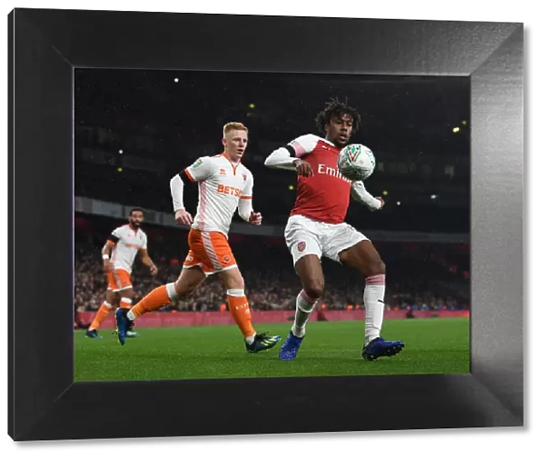 Alex Iwobi in Action: Arsenal vs Blackpool, Carabao Cup 2018-19