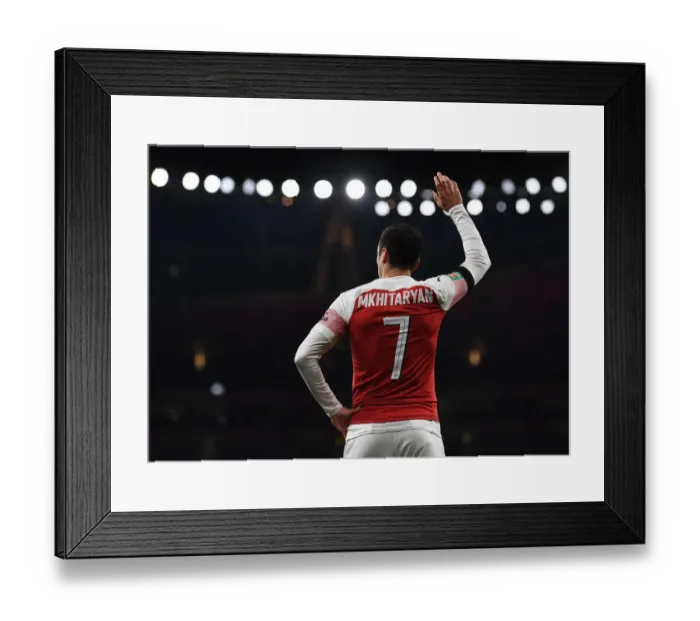 Framed Print : Mkhitaryan Shines: Arsenal's Dominance over Blackpool in Carabao Cup Framed Print : Mkhitaryan Shines: Arsenal's Dominance over Blackpool in Carabao Cup