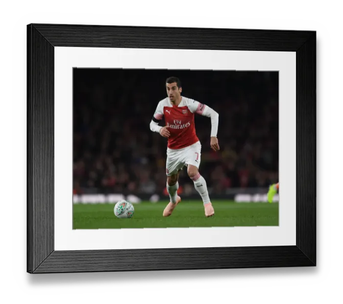 Framed Print : Mkhitaryan Shines: Arsenal Dominates Blackpool in Carabao Cup