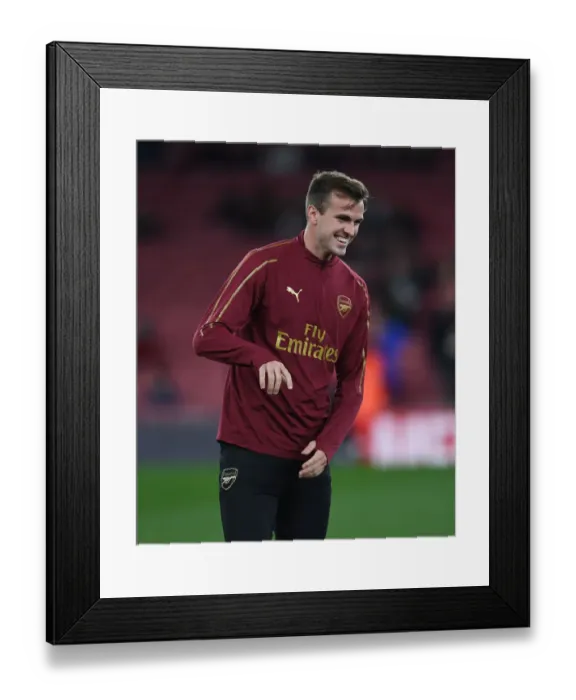 Framed Print : Rob Holding: Arsenal's Defensive Wall in Carabao Cup Clash Against Blackpool