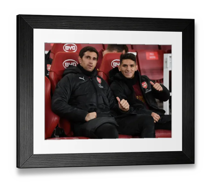 Framed Print : Arsenal Duo Martinez and Torreira Prepare for Carabao Cup Clash Against Blackpool Framed Print : Arsenal Duo Martinez and Torreira Prepare for Carabao Cup Clash Against Blackpool