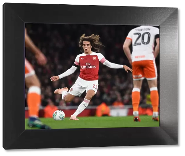 Matteo Guendouzi in Action: Arsenal vs Blackpool, Carabao Cup 2018-19