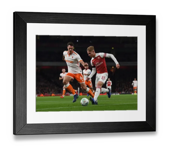 Framed Print : Emile Smith Rowe vs. Ben Heneghan: Intense Clash in Arsenal's Carabao Cup Battle Framed Print : Emile Smith Rowe vs. Ben Heneghan: Intense Clash in Arsenal's Carabao Cup Battle