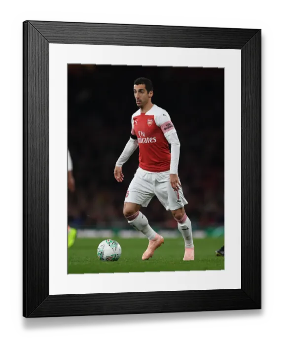 Framed Print : Arsenal's Mkhitaryan Shines in Carabao Cup Clash Against Blackpool Framed Print : Arsenal's Mkhitaryan Shines in Carabao Cup Clash Against Blackpool