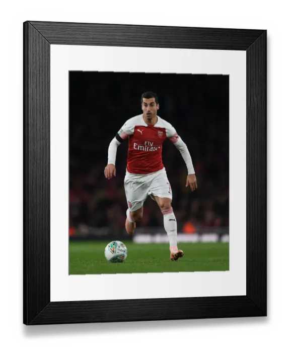 Framed Print : Mkhitaryan's Brilliance: Arsenal Overpowers Blackpool in Carabao Cup Framed Print : Mkhitaryan's Brilliance: Arsenal Overpowers Blackpool in Carabao Cup
