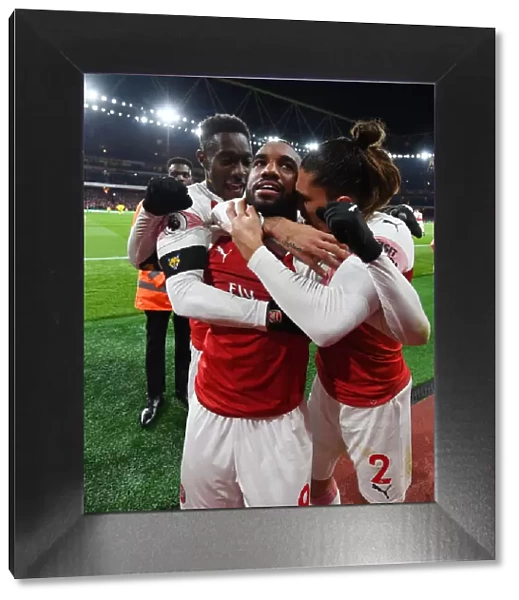 Arsenal Celebrate: Lacazette, Welbeck, Bellerin Score Against Liverpool (2018-19)