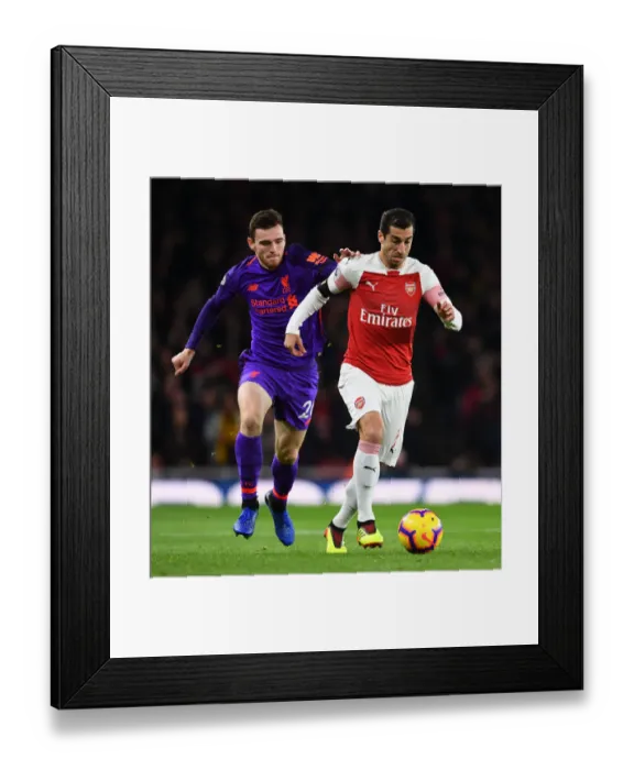 Framed Print : Mkhitaryan Outmaneuvers Robertson: Arsenal vs. Liverpool, Premier League 2018-19 Framed Print : Mkhitaryan Outmaneuvers Robertson: Arsenal vs. Liverpool, Premier League 2018-19