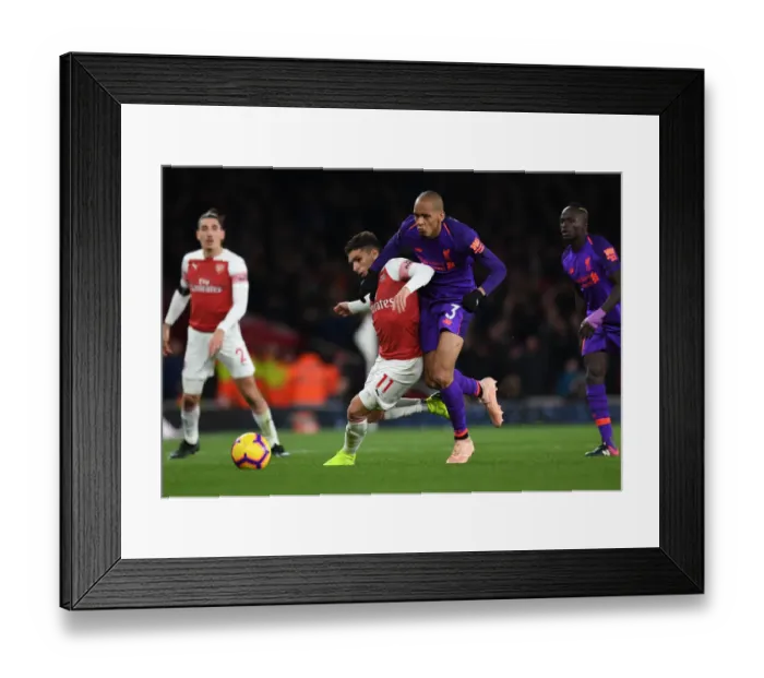 Framed Print : Clash of Midfield Titans: Torreira vs Fabinho - Arsenal vs Liverpool, Premier League 2018-19 Framed Print : Clash of Midfield Titans: Torreira vs Fabinho - Arsenal vs Liverpool, Premier League 2018-19