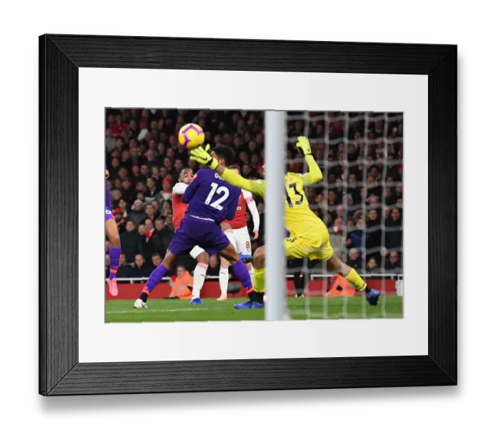 Framed Print : Alexandre Lacazette's Thrilling Winner: Arsenal vs. Liverpool, Premier League 2018-19