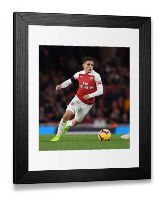 Framed Print : Lucas Torreira in Action: Arsenal vs. Liverpool, Premier League 2018-19
