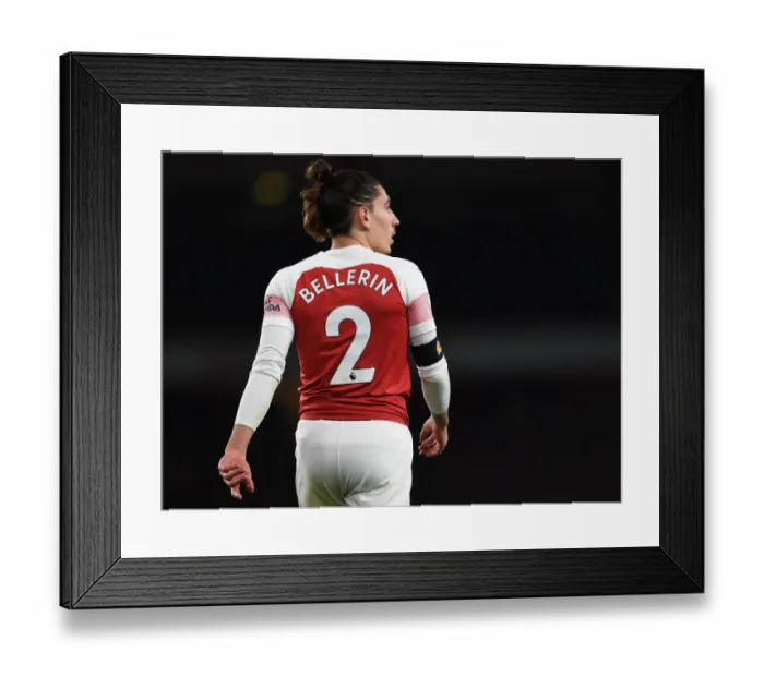 Framed Print : Hector Bellerin in Action: Arsenal vs. Liverpool, Premier League 2018-19
