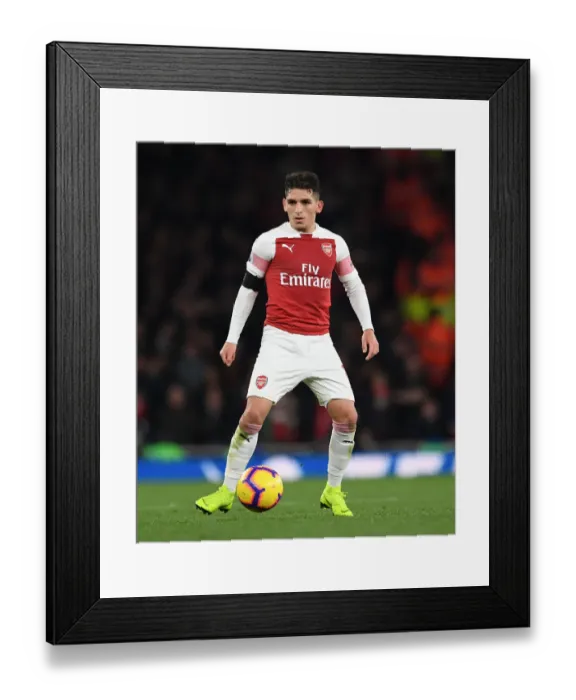 Framed Print : Lucas Torreira in Action: Arsenal vs. Liverpool, Premier League 2018-19
