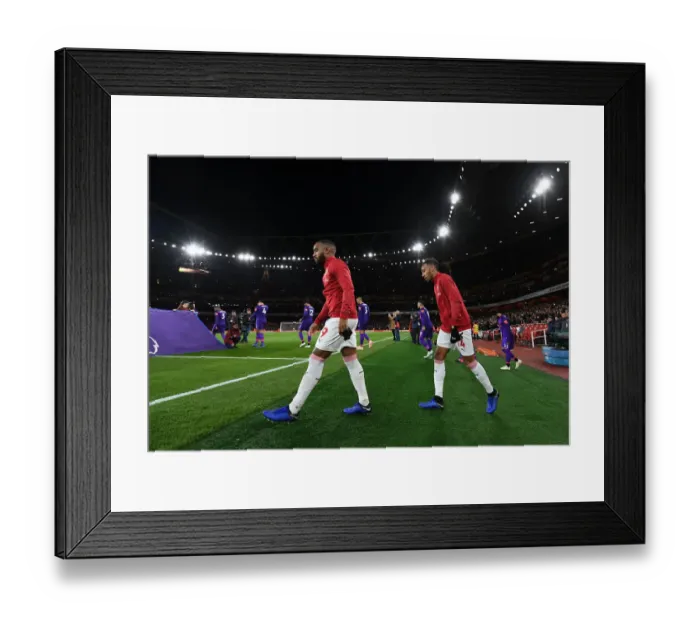 Framed Print : Arsenal's Star Strikers: Lacazette and Aubameyang Before the Arsenal vs. Liverpool Clash (2018-19) Framed Print : Arsenal's Star Strikers: Lacazette and Aubameyang Before the Arsenal vs. Liverpool Clash (2018-19)