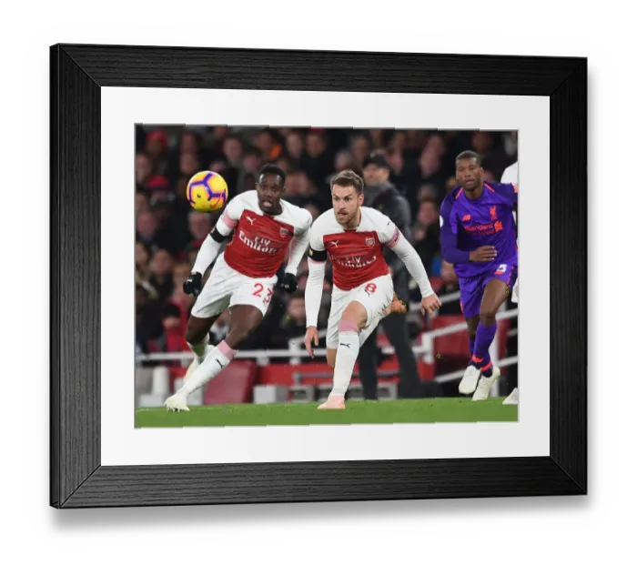 Framed Print : Aaron Ramsey in Action: Arsenal vs. Liverpool, Premier League 2018-19 Framed Print : Aaron Ramsey in Action: Arsenal vs. Liverpool, Premier League 2018-19