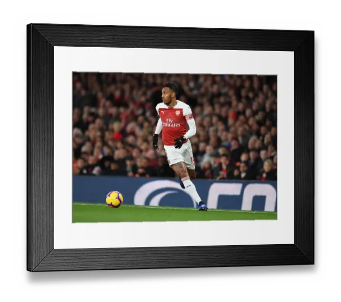 Framed Print : Arsenal's Aubameyang Faces Off Against Liverpool in Premier League Showdown Framed Print : Arsenal's Aubameyang Faces Off Against Liverpool in Premier League Showdown