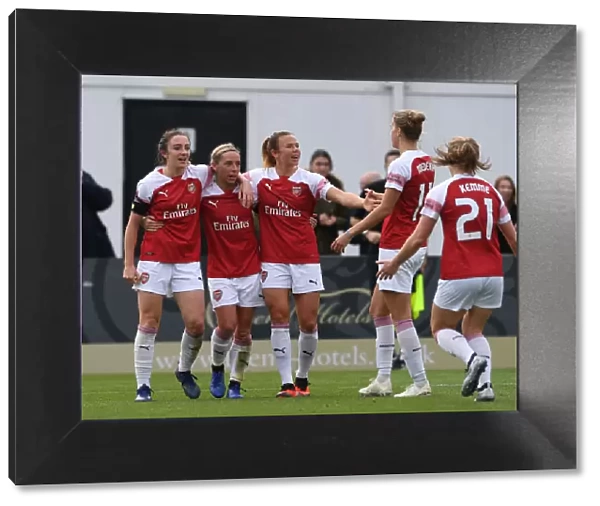 Arsenal Women's Triumph: Nobbs, Evans, and Samuelsson Celebrate Goals Against Birmingham City