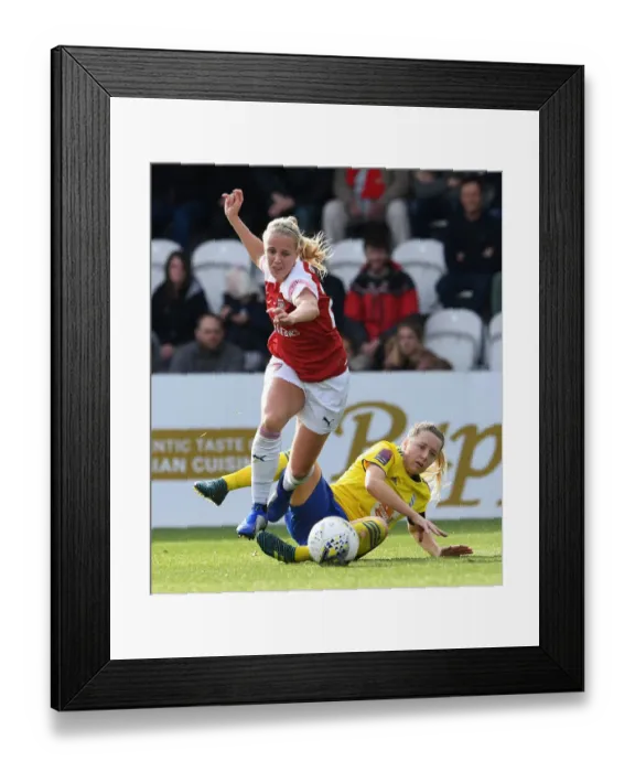Framed Print : Beth Mead vs Harriet Scott: A Battle of WSL Stars at Arsenal Women vs Birmingham City Ladies Framed Print : Beth Mead vs Harriet Scott: A Battle of WSL Stars at Arsenal Women vs Birmingham City Ladies