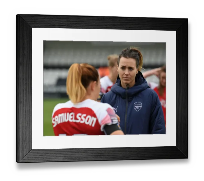 Framed Print : Viktoria Schnaderbeck: Arsenal Women's Defender Reflects After Match Against Birmingham Ladies Framed Print : Viktoria Schnaderbeck: Arsenal Women's Defender Reflects After Match Against Birmingham Ladies