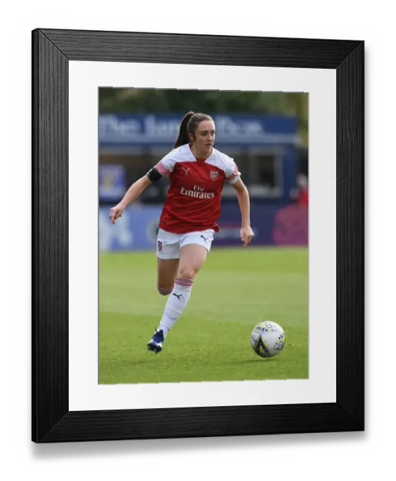 Framed Print : Arsenal's Lisa Evans in Action during WSL Match against Birmingham City Ladies