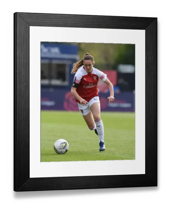 Framed Print : Arsenal's Lisa Evans in Action during WSL Match vs Birmingham City Ladies