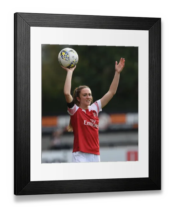 Framed Print : Arsenal's Lisa Evans in Action against Birmingham Ladies (WSL 2018-19)