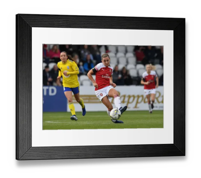 Framed Print : Katie McCabe in Action: Arsenal Women vs Birmingham City Ladies, WSL (2018-19)