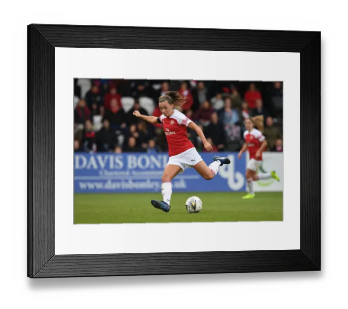 Framed Print : Katie McCabe: Arsenal Women Star in Action Against Birmingham City Ladies (2018-19) Framed Print : Katie McCabe: Arsenal Women Star in Action Against Birmingham City Ladies (2018-19)