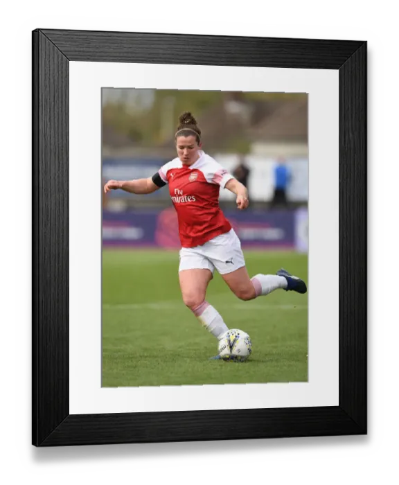 Framed Print : Emma Mitchell in Action: Arsenal Women vs Birmingham Ladies, WSL (Women's Super League)