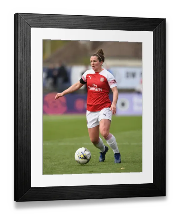 Framed Print : Emma Mitchell in Action: Arsenal Women vs. Birmingham City (WSL)