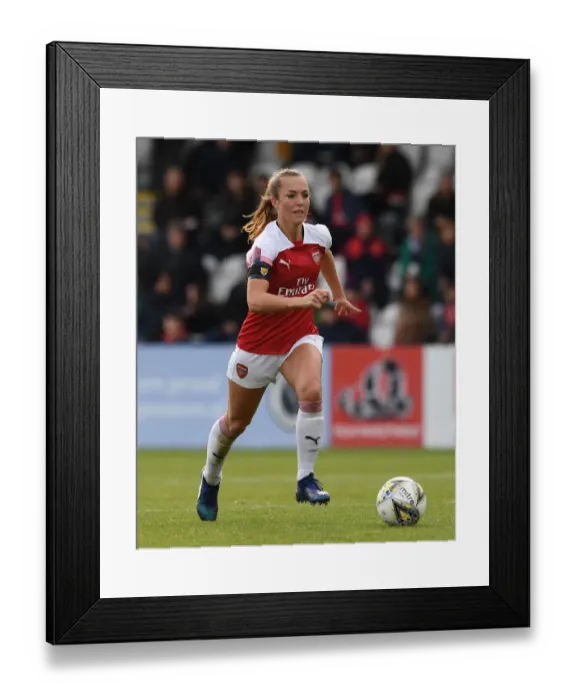 Framed Print : Arsenal's Lia Walti in Action against Birmingham Ladies (WSL 2018-19)