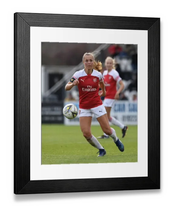 Framed Print : Arsenal's Lia Walti in Action: Arsenal Women vs. Birmingham City Ladies (WSL 2018-19)