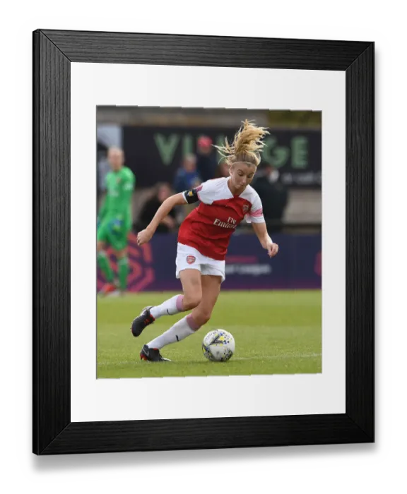 Framed Print : Leah Williamson in Action: Arsenal Women vs Birmingham City (WSL, 2018-19)