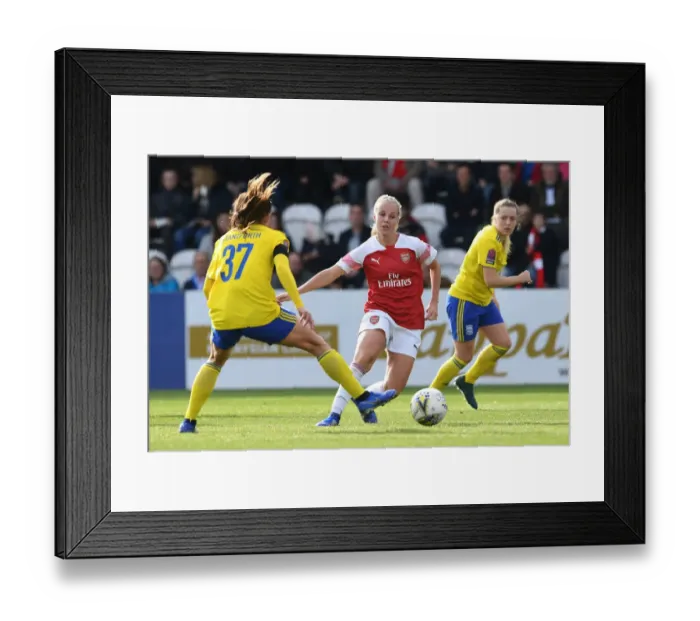 Framed Print : Beth Mead vs. Lucy Staniforth: A Battle on the Football Field - Arsenal Women vs. Birmingham City Ladies