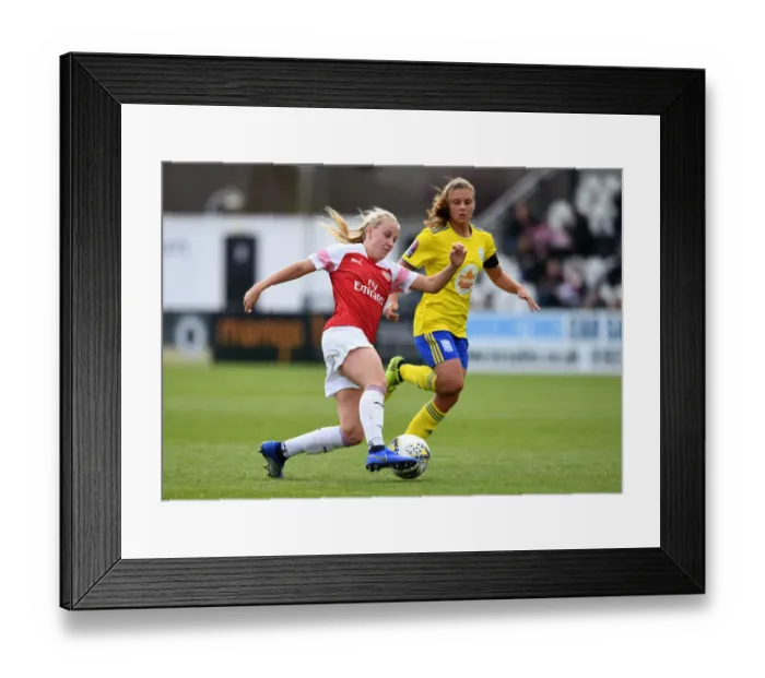 Framed Print : Arsenal's Beth Mead: A Star Player in Action against Birmingham Ladies Framed Print : Arsenal's Beth Mead: A Star Player in Action against Birmingham Ladies